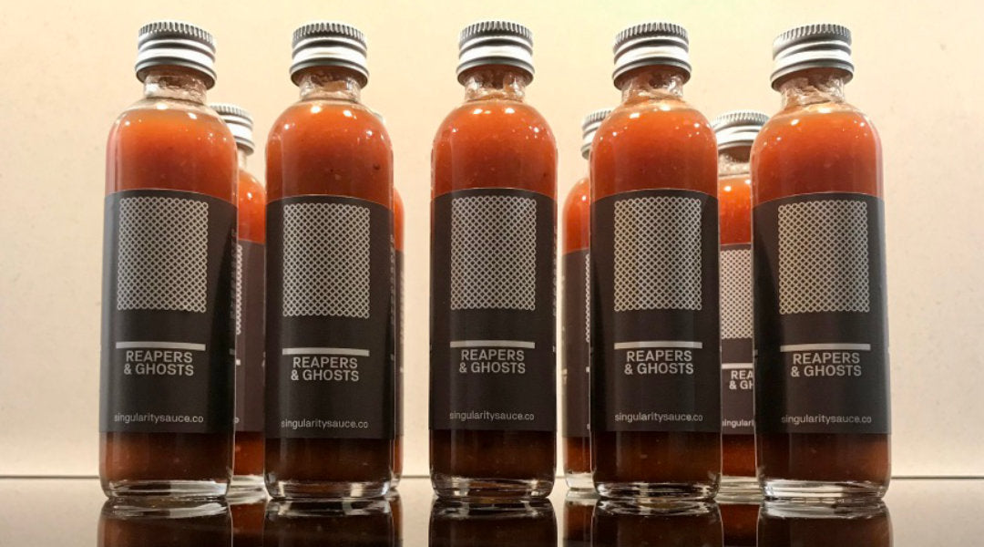 Carolina Reaper and Ghost Chilli sauce