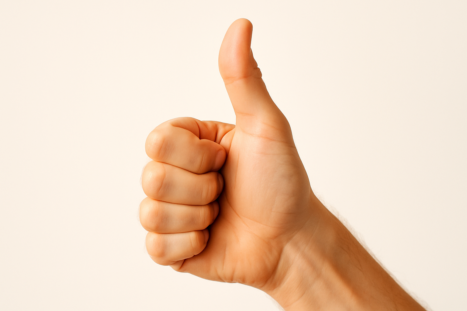 a big thumbs up
